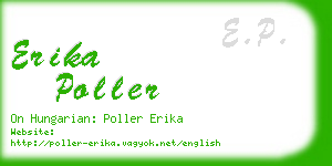 erika poller business card